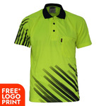 Hi Vis Sublimated Stripe Polo