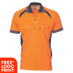Cool Breeze Contrast Mesh Polo